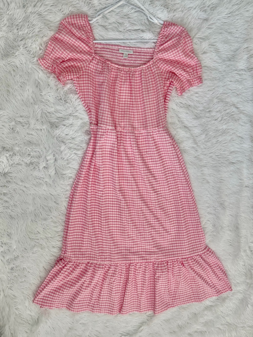 Barbie Pink Gingham Midi Dress
